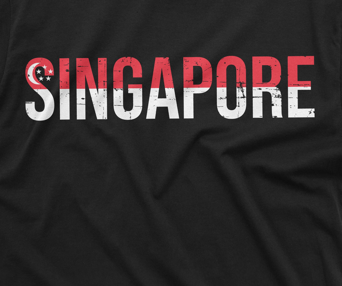 Men's Singapore T-shirt Flag Coat of Arms Ladies Womens product image 2