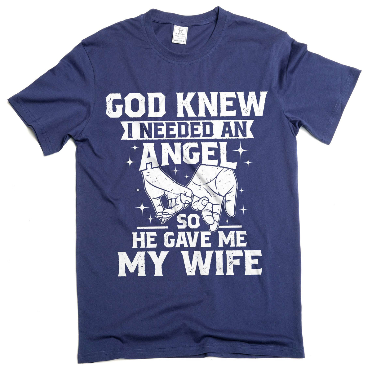 Men's Husband T-shirt Angel Wife Tee Shirts Family Cute product image 3