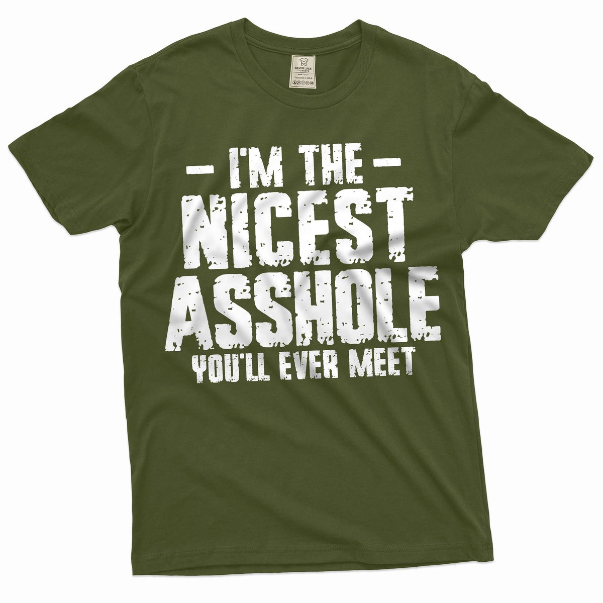 Men's Funny nicest ahole T-shirt humorous tee shirt gift product image 3