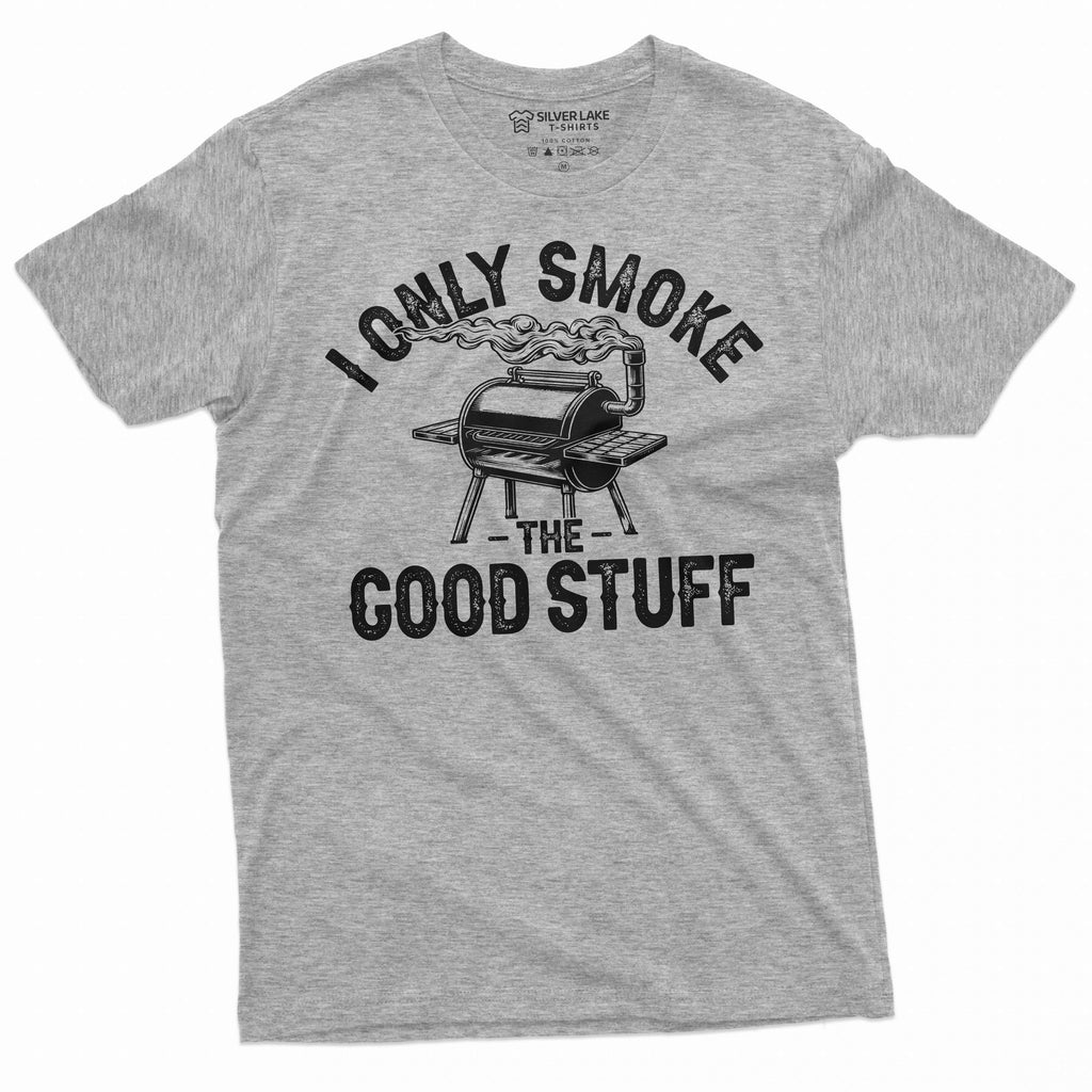 Men's Funny BBQ grilling grill T-shirt smoke good stuff product image 5