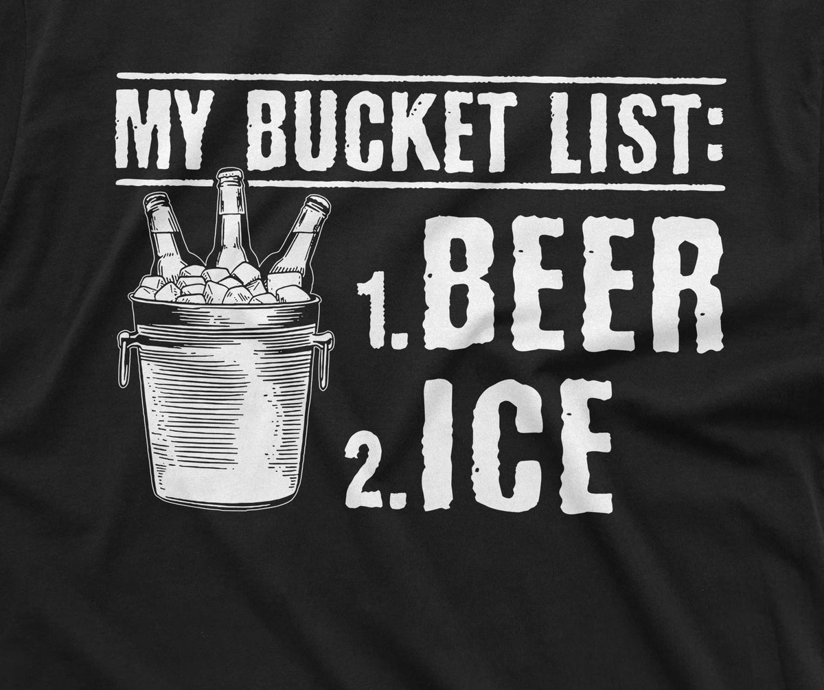 Men's funny papa grandpa T-shirt bucket list beer ice tee product image 2