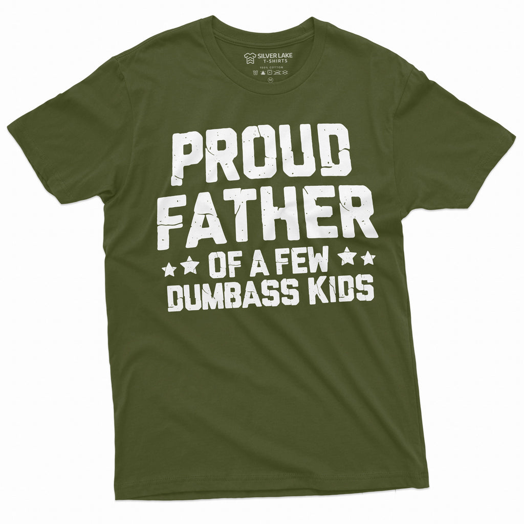 Men's funny dad of few dumbass kids t-shirt girls boys product image 4