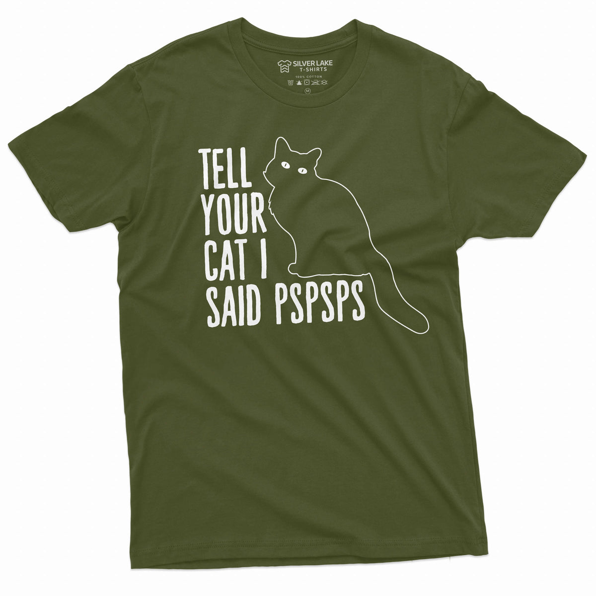 Funny Cat Lover T-shirt tell your car I said pspsps person product image 1