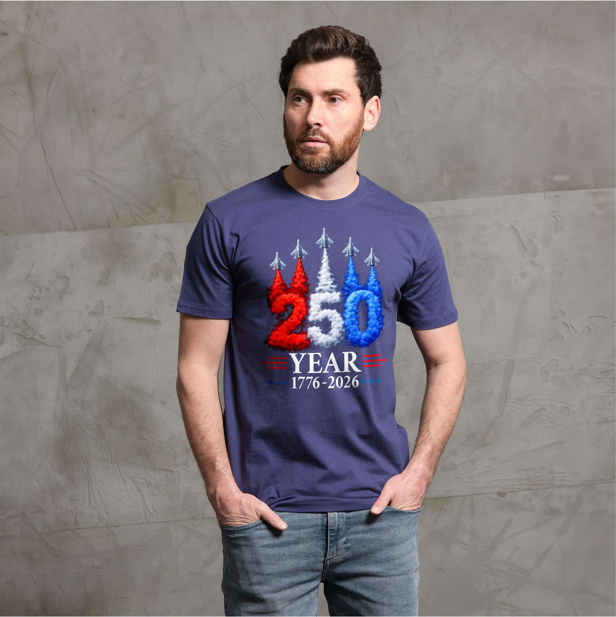 Men's USA 4th of July Jet flyover 250th anniversary product image 1