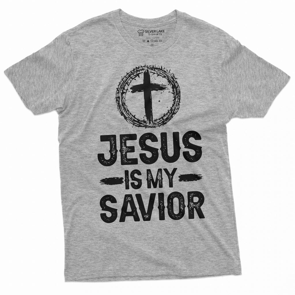 Jesus is my savior T-shirt Religion Christ church tee shirt product image 5