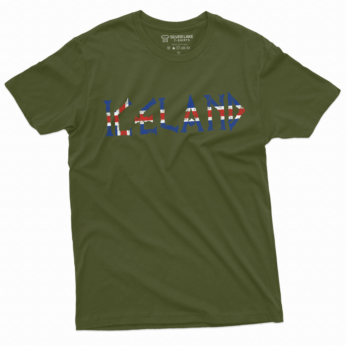 Iceland T-shirt Ísland Mens Womens Tee Icelandic Flag Coat product image 10