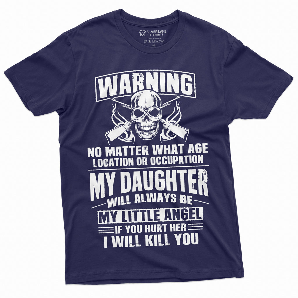 Men's Fathers day Dad Daughter T-shirt my Little Angel Papa product image 9