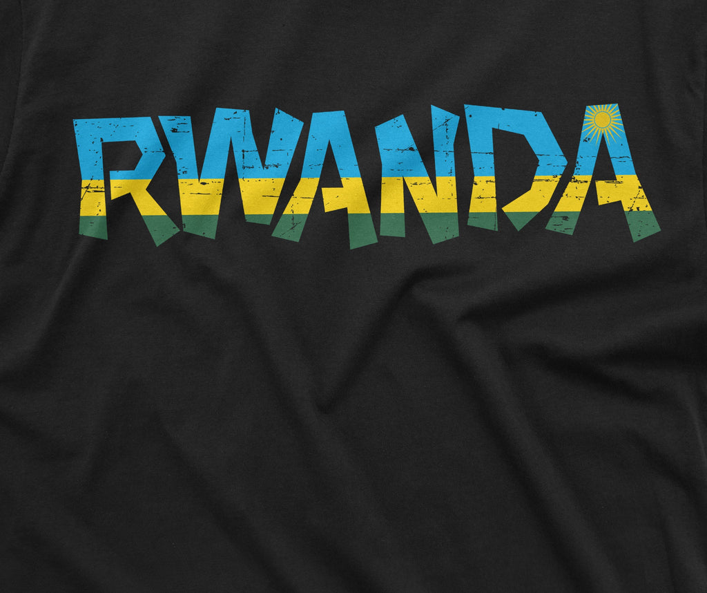 Rwanda T-shirt Rwandan Flag Coat of Arms Country nation Tee product image 2