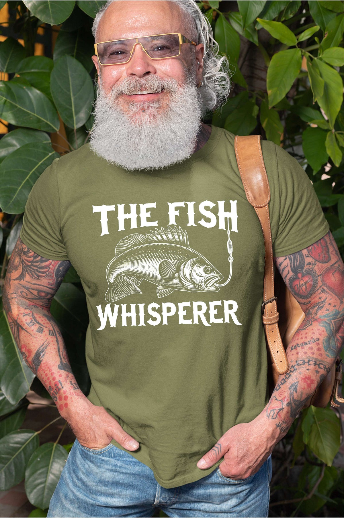Men's Fishing T-shirt Funny whisperer Grandpa dad Husband product image 2