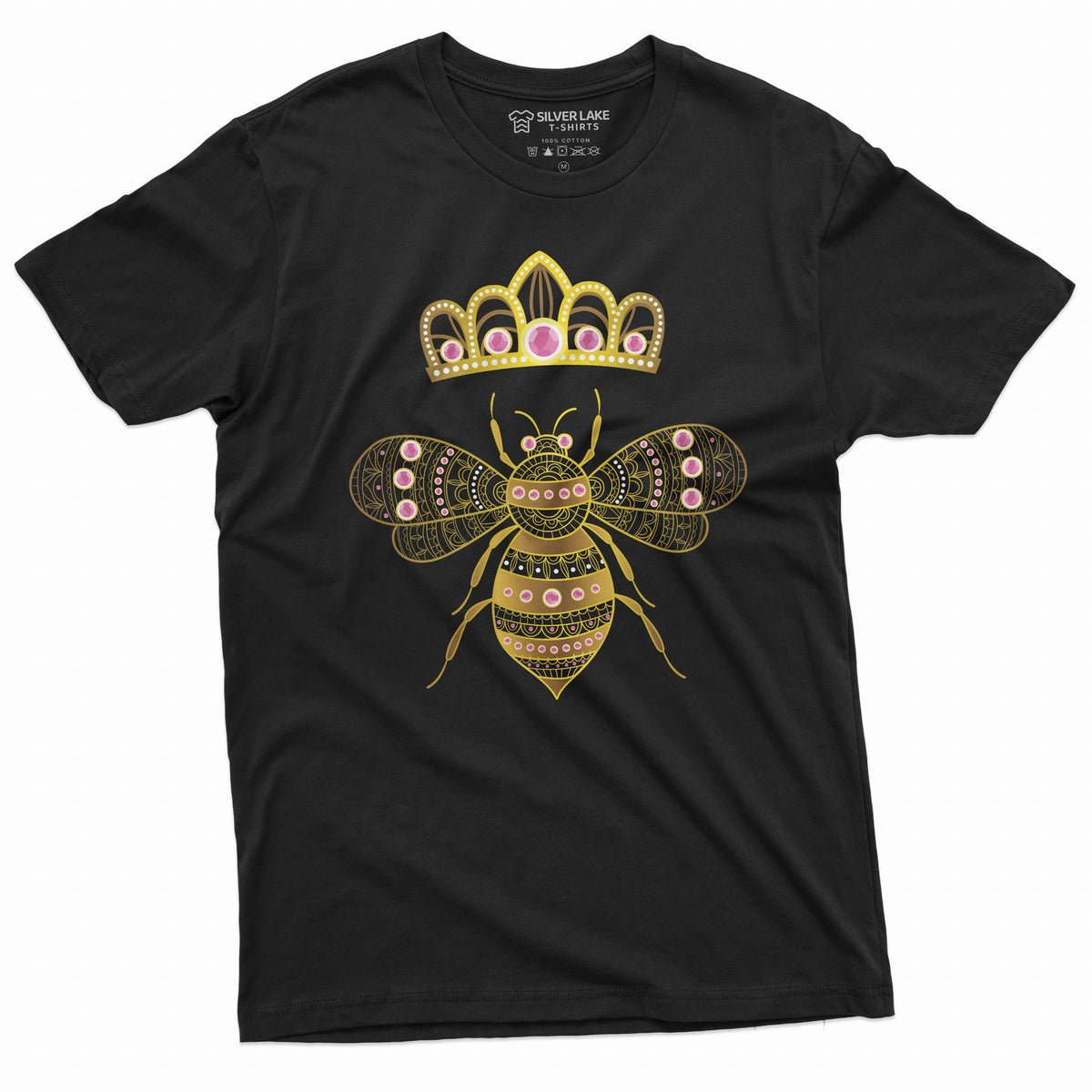 Queen Bee T-shirt Honey B Tee Shirt with Crown popular product image 1