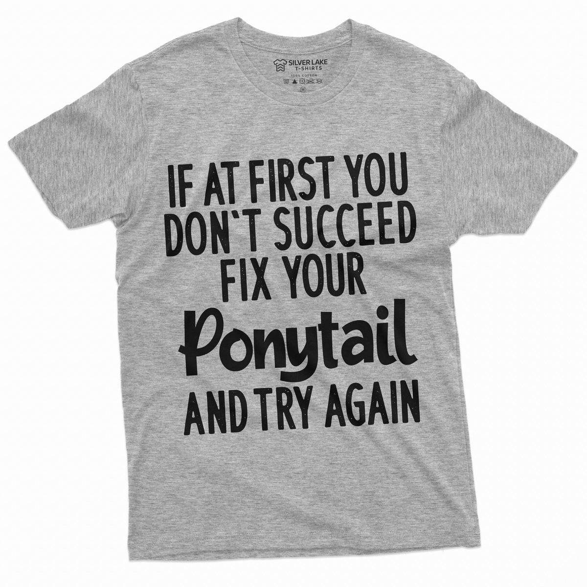 Womens Success T-shirt Inspirational Fix your Ponytail and product image 10