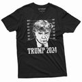 Men's Trump 2024 real mug shot T-shirt DJT arrest mugshot police photo Trump for president 2024 tee