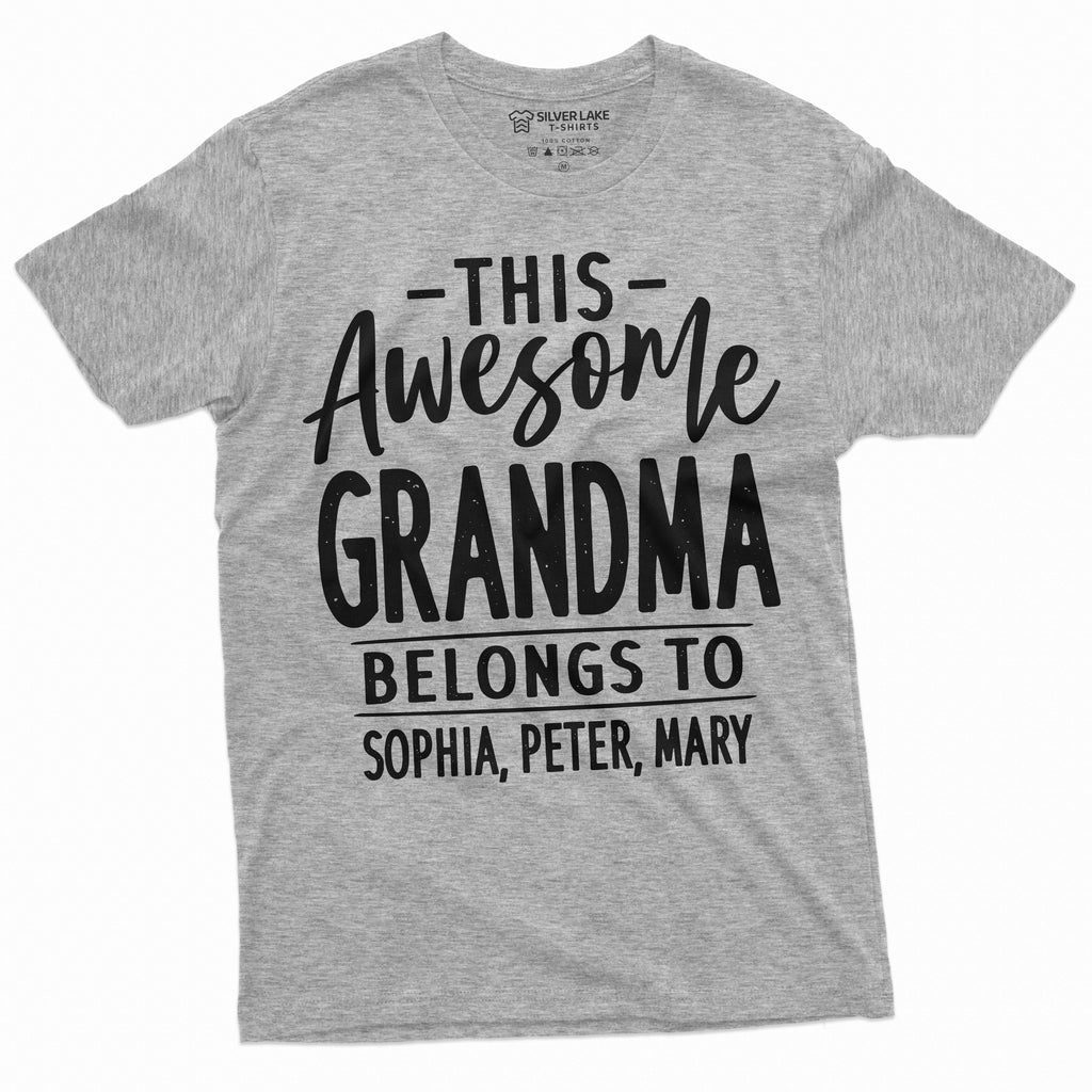 Womens Customizable Grandma T-shirt This Grandmother product image 10