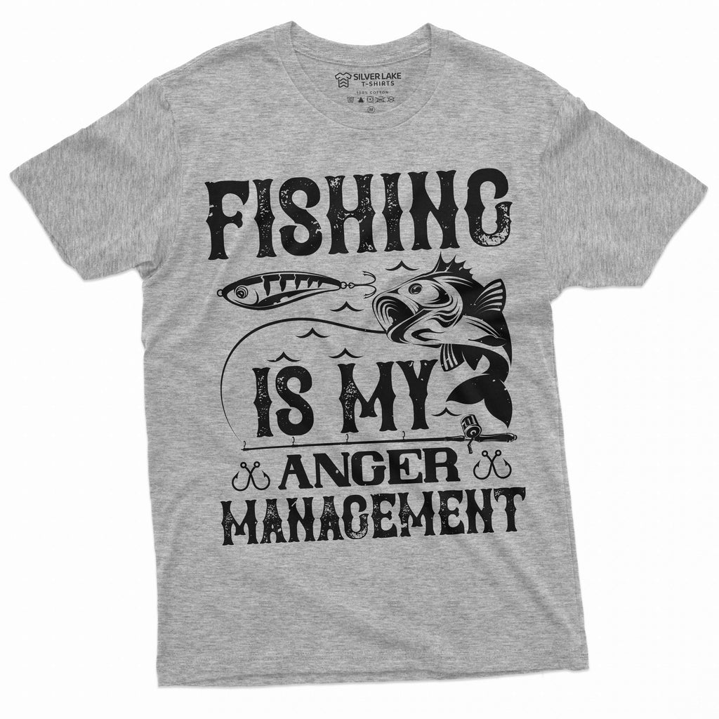 Men's Fishing anger management T-shirt Fisherman hobby product image 5