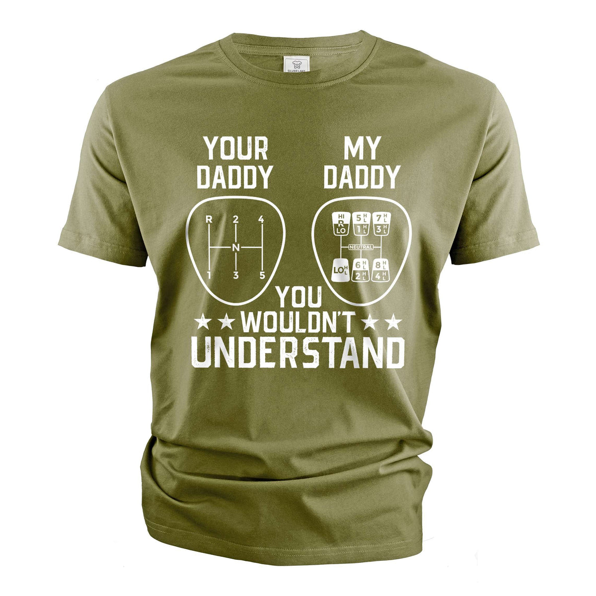 Men's Funny car guy T-shirt manual shift your daddy my tee product image 4