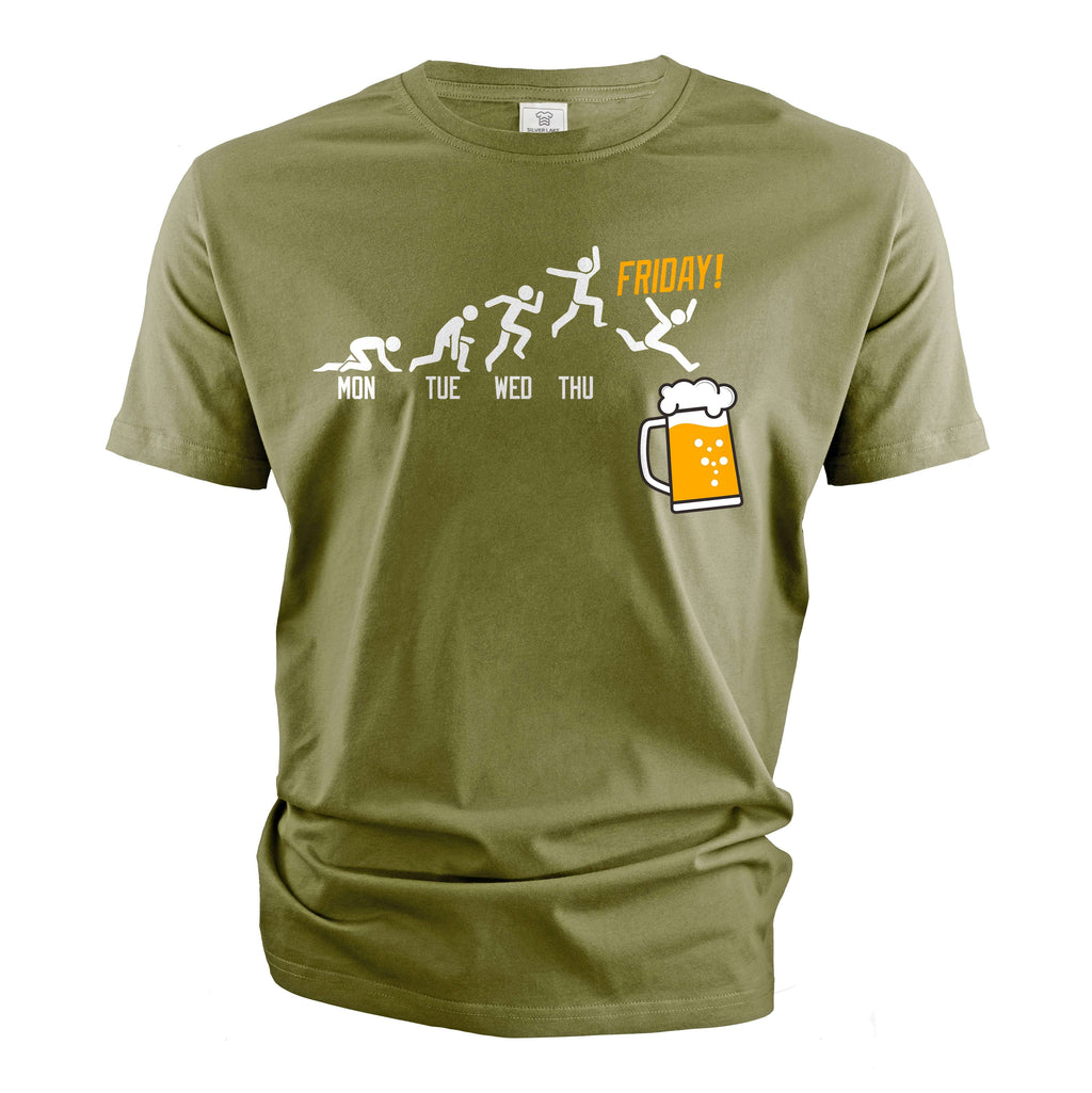 Men's Funny Drinking pub T-shirt Weekend days Friday bar product image 4