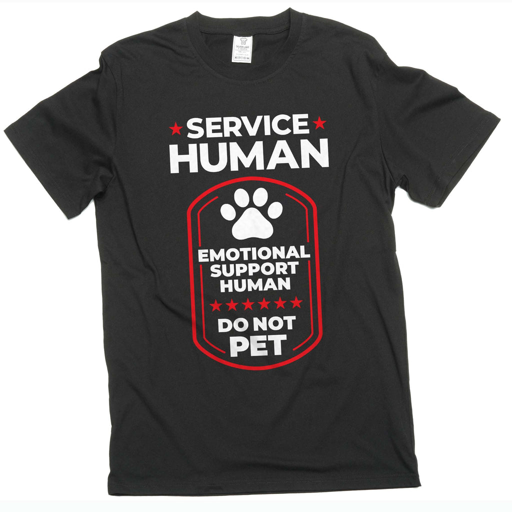 Men's Service Human Shirt Emotional Support Tee Funny product image 1