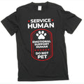 Men's Service Human Shirt Emotional Support Tee Funny product image 1