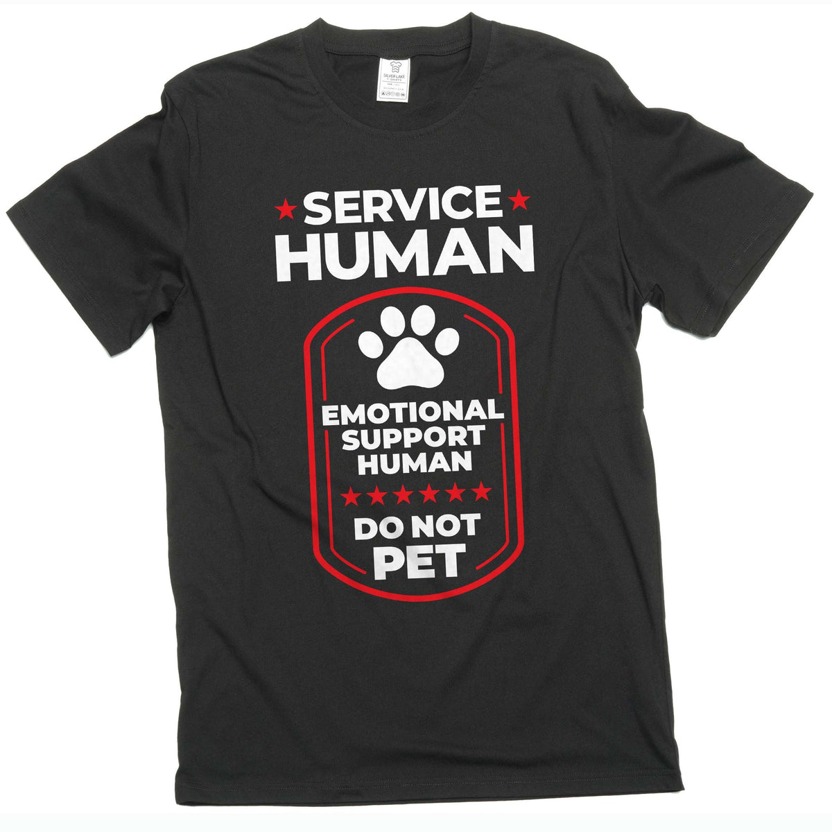 Men's Service Human Shirt Emotional Support Tee Funny product image 1