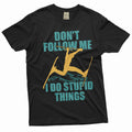 Men's funny skiing T-shirt Ski Snowboard sports winter product image 1