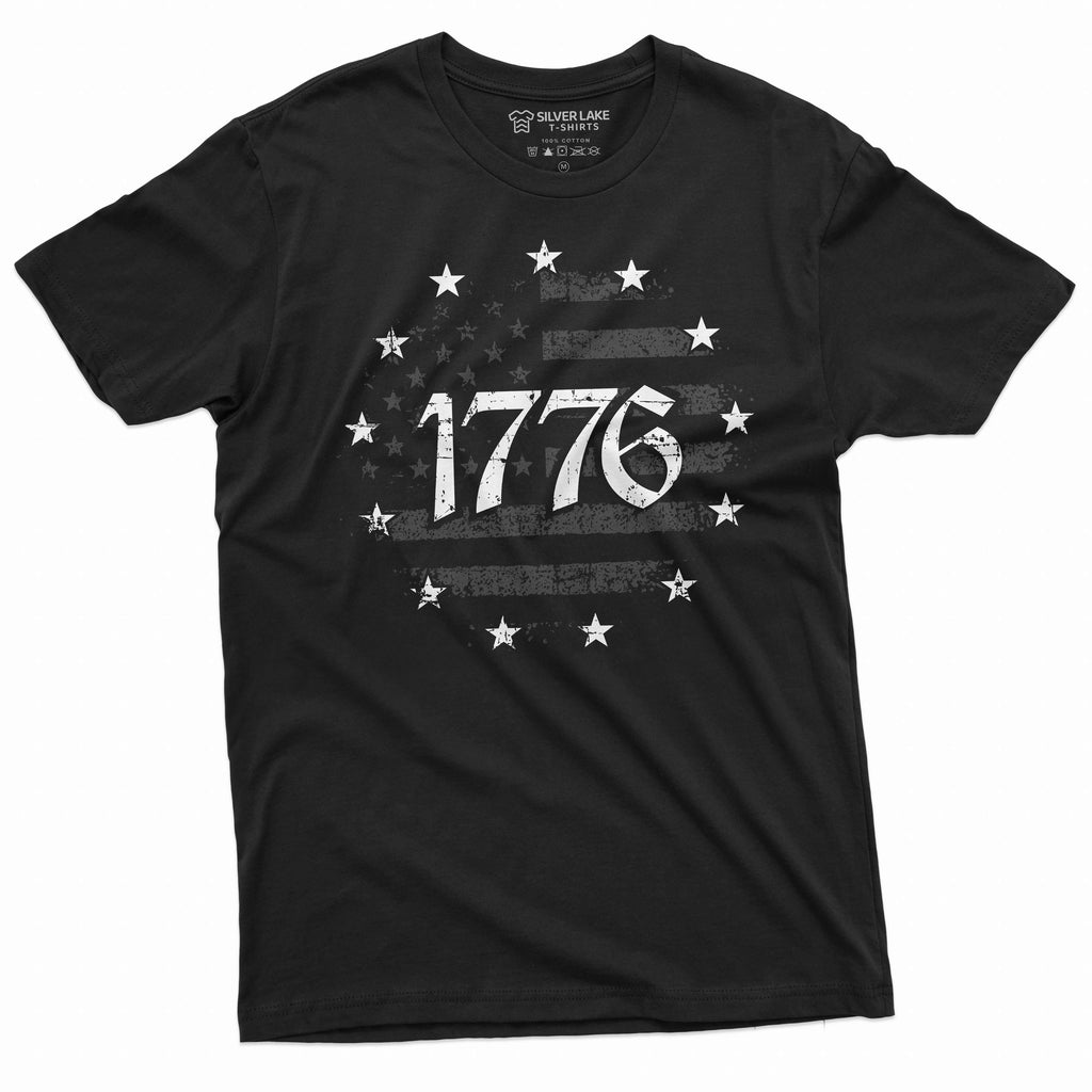 Men's Patriotic 1776 Independence day USA Flag T-shirt 4th product image 4