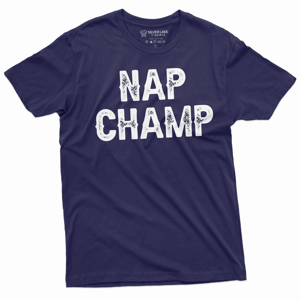 Men's Funny Nap Champ T-shirt Champion Grandpa Papa Dad product image 3
