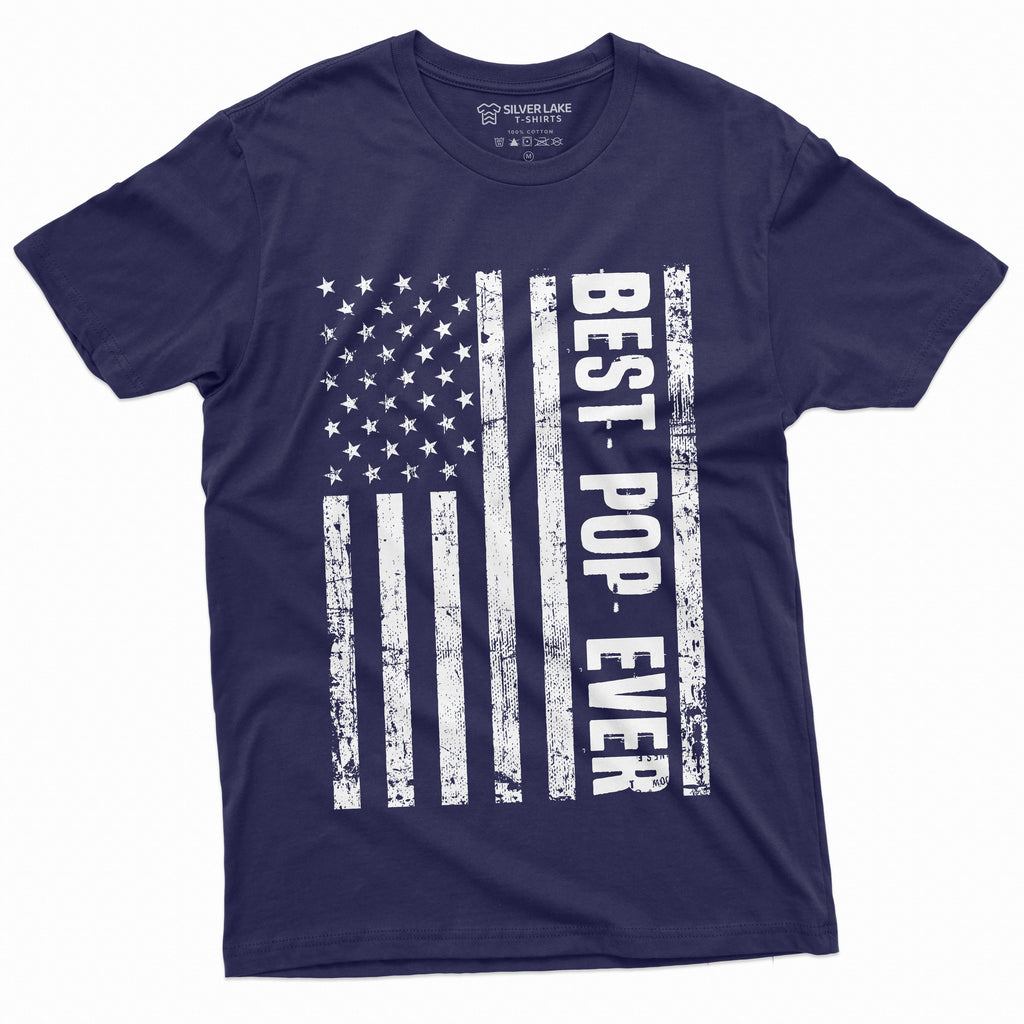 Men's Best Pop Ever T-shirt PopPop grandpa USA Father shirt product image 9
