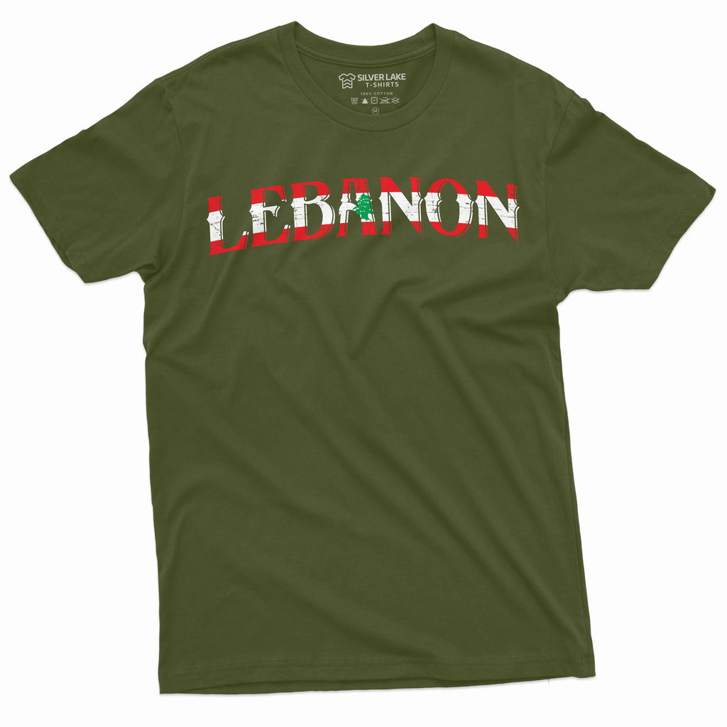 Men's Lebanon T-shirt flag coat of arms country nation tee product image 4