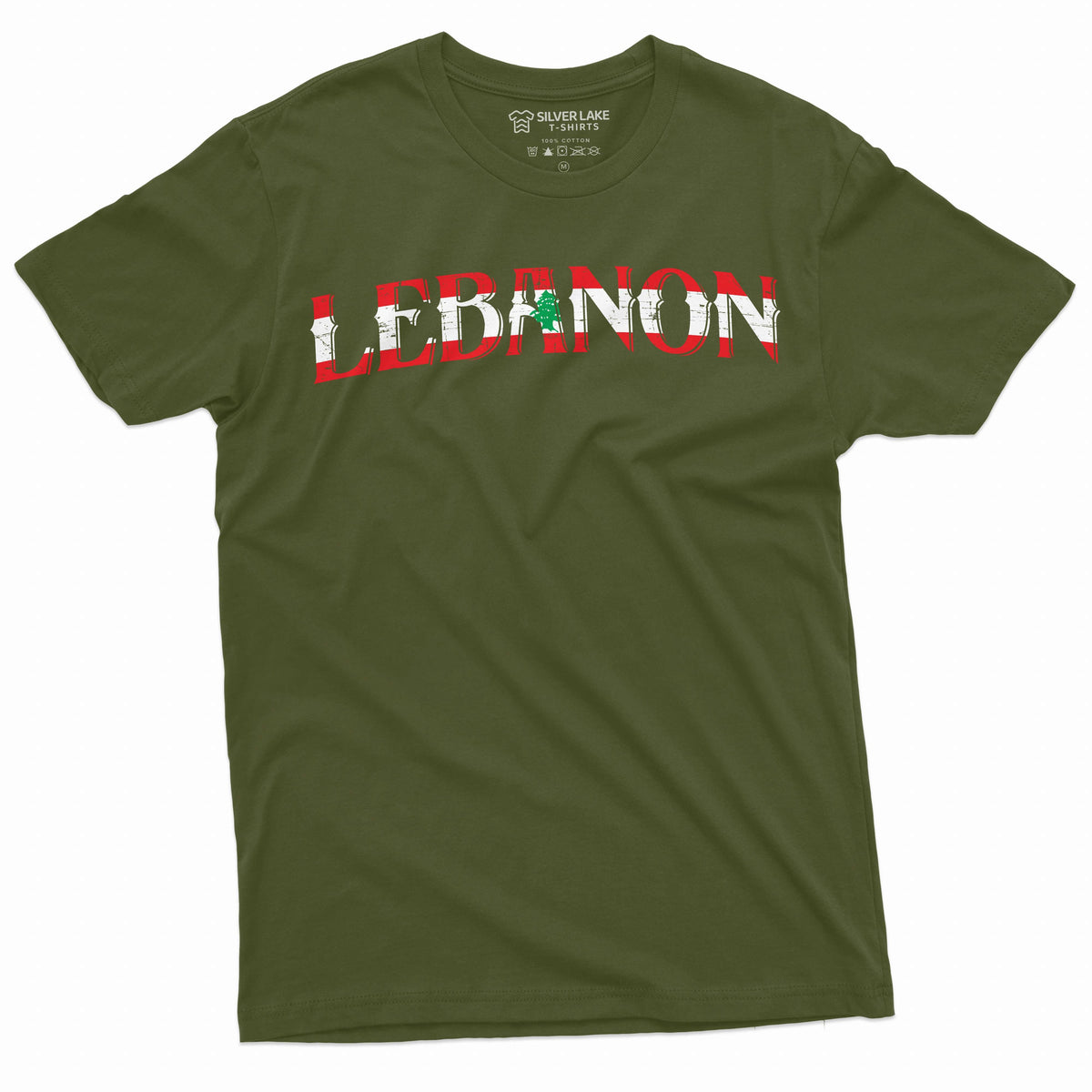 Men's Lebanon T-shirt flag coat of arms country nation tee product image 4