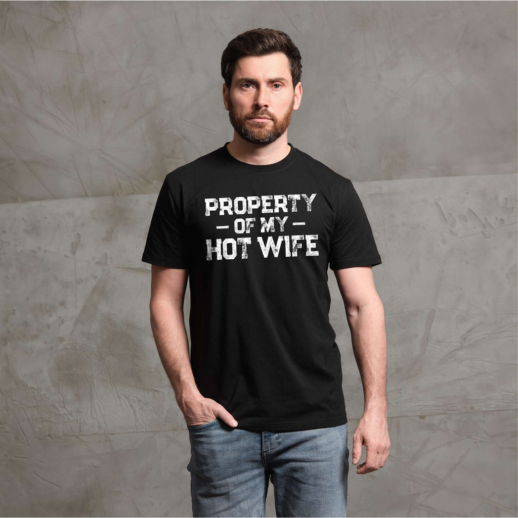 Property of my hot wife Men's T-shirt Valentine's day product image 2