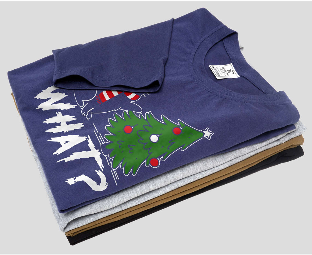 Funny Christmas Tree What Cat T-shirt humorous Xmas Pet Tee product image 6