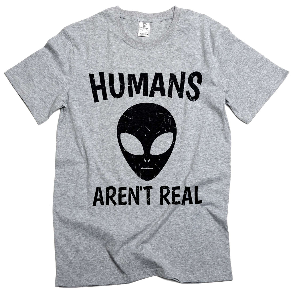 Humans Are Not Real Shirt Alien Science Tee Space Geek Nerd product image 5