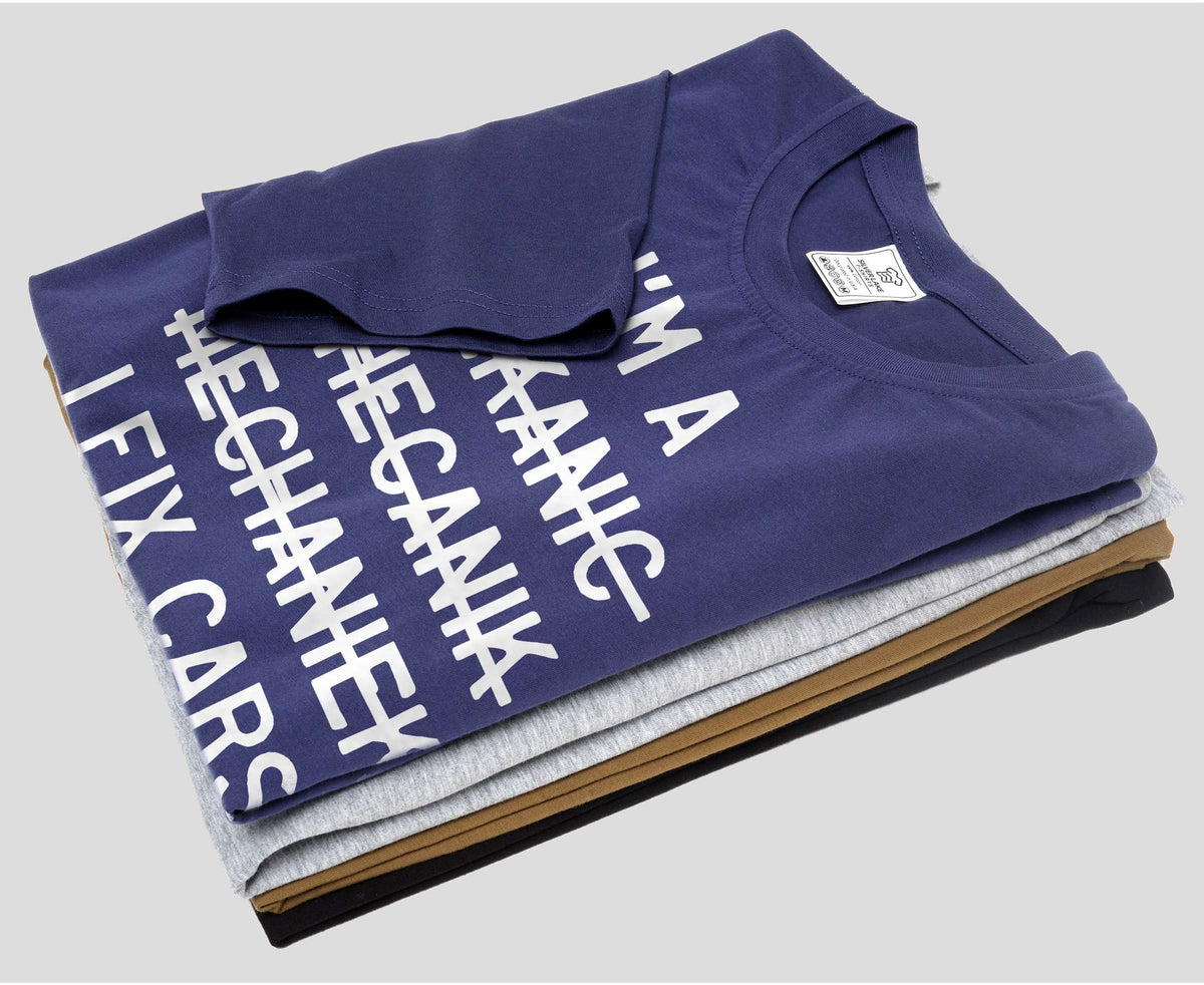 Men's funny mechanic T-shirt I fix cars garage papa dad product image 6