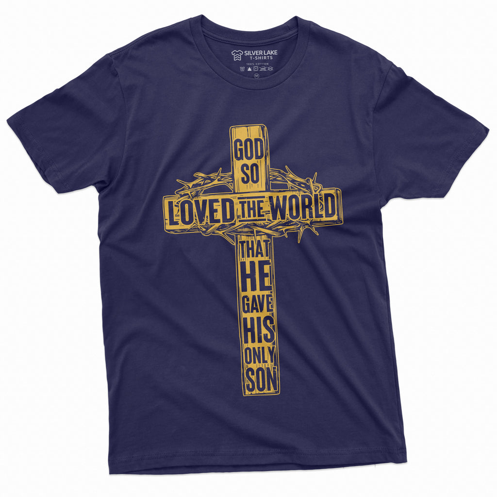 Jesus T-shirt Christian Tee Cross Shirt Unisex Mens Womens product image 9