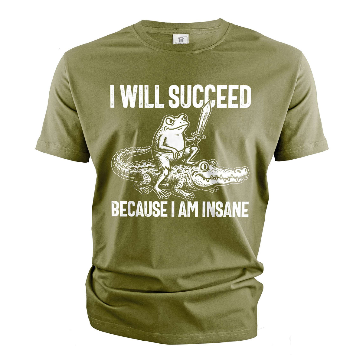 I Will Succeed Because I Am Insane Shirt, Funny Frog product image 1