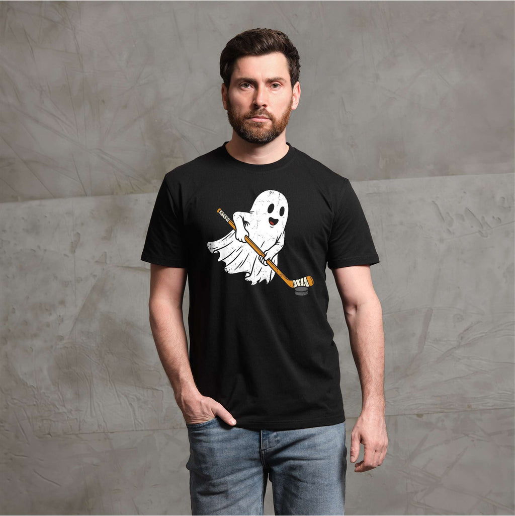 Ghost Hockey Shirt Funny Halloween Ice Player Puck Sports product image 2