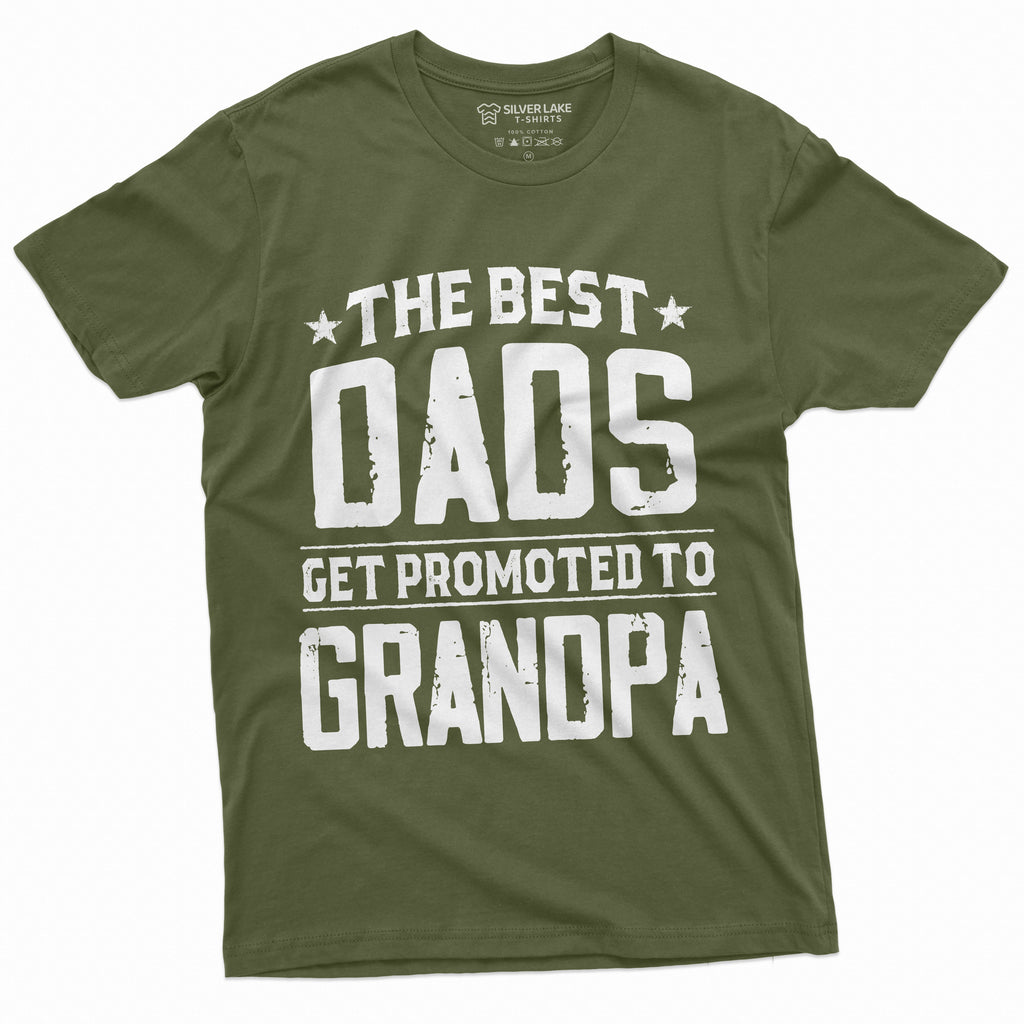 Men's Best Dads Get promoted to Grandpa T-shirt Grandfather product image 12