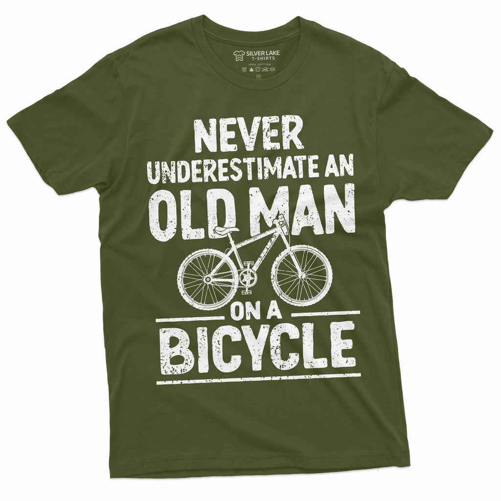 Men's Funny Grandpa Papa Bicycle T-shirt Biker bike product image 4