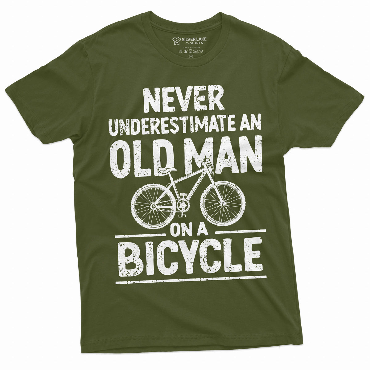 Men's Funny Grandpa Papa Bicycle T-shirt Biker bike product image 4