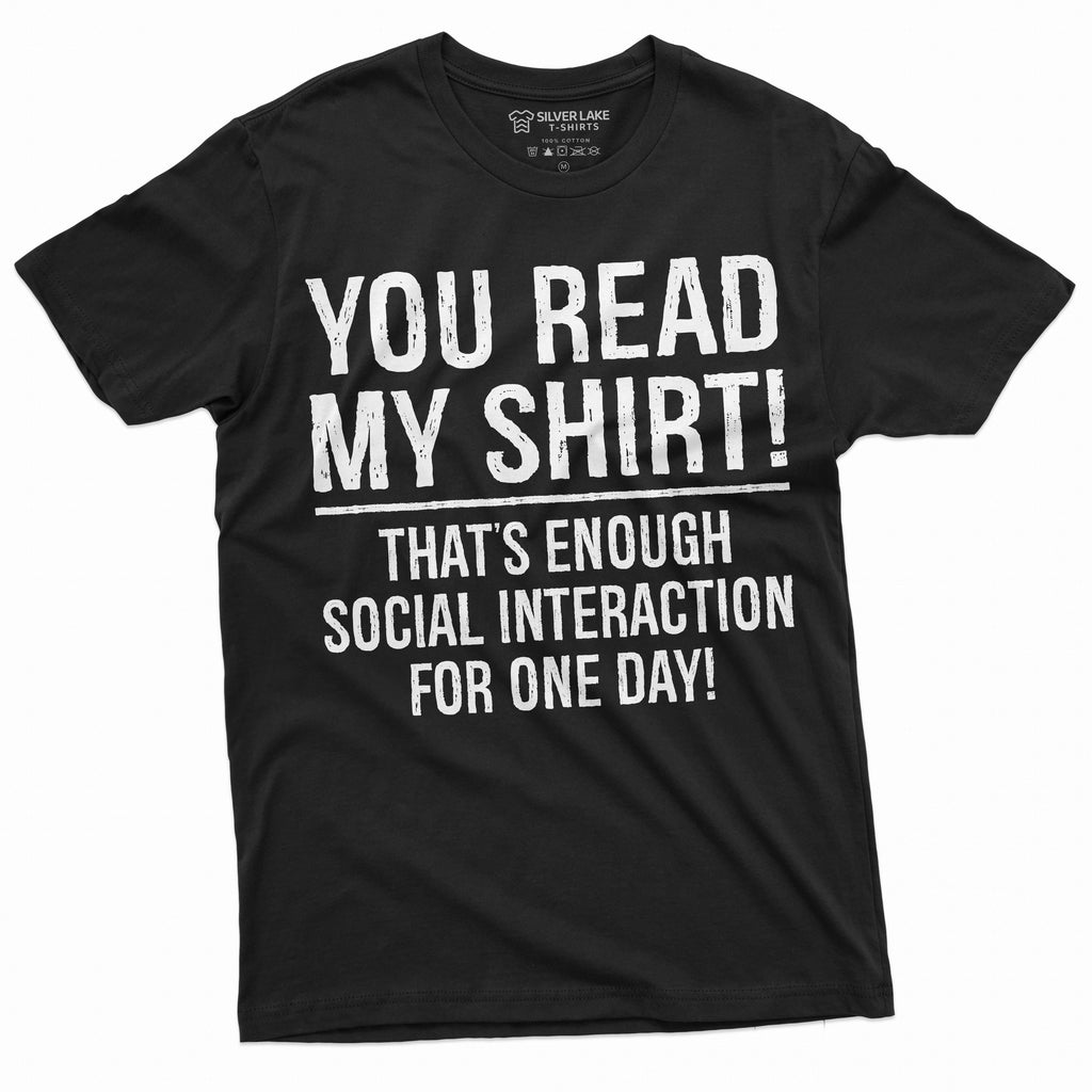 Funny Social interaction Sarcastic shirt Hilarious tee product image 1