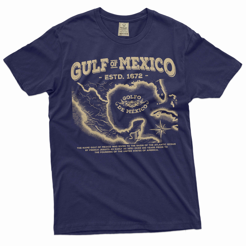 Gulf of Mexico T-shirt origin of of history men's tee shirt product image 3