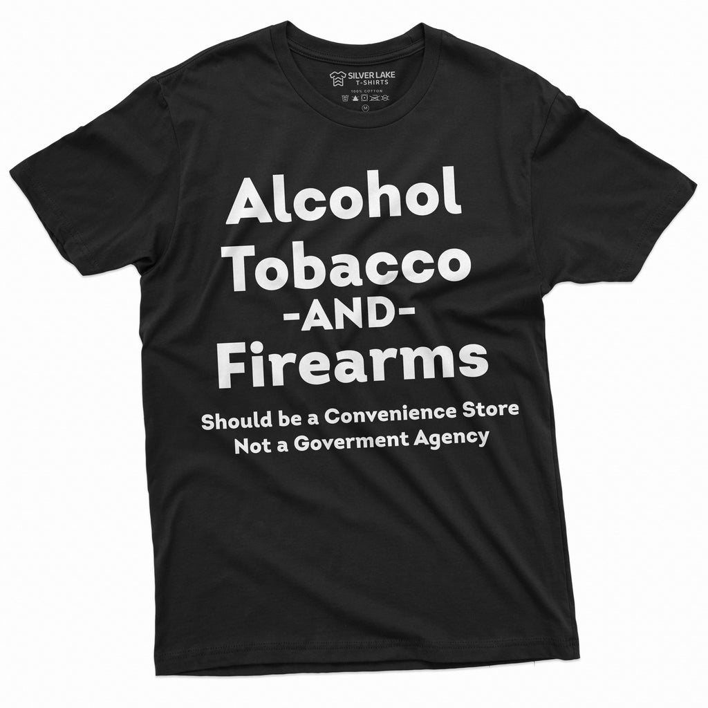 Men's Funny ATF Alcohol Tobacco Firearms T-shirt product image 3
