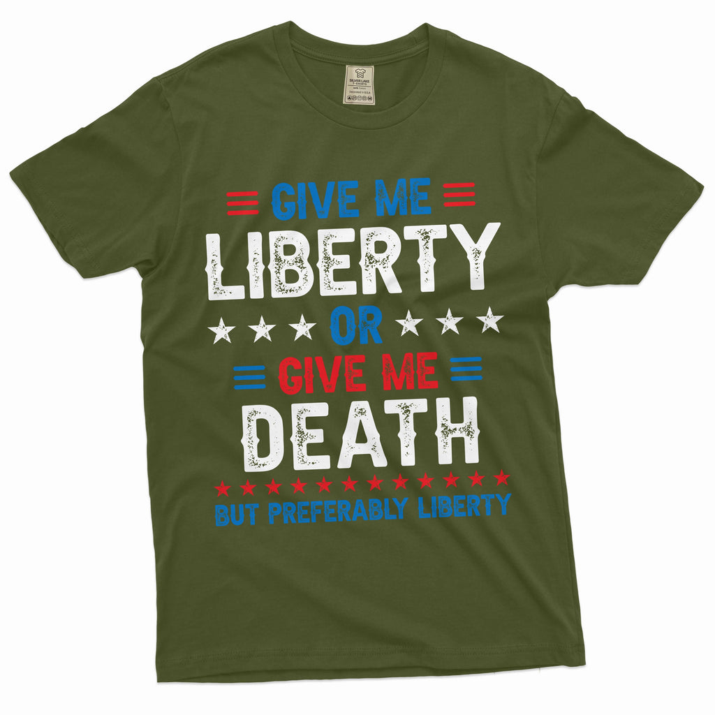 Fourth of July funny liberty or death shirt independence product image 4