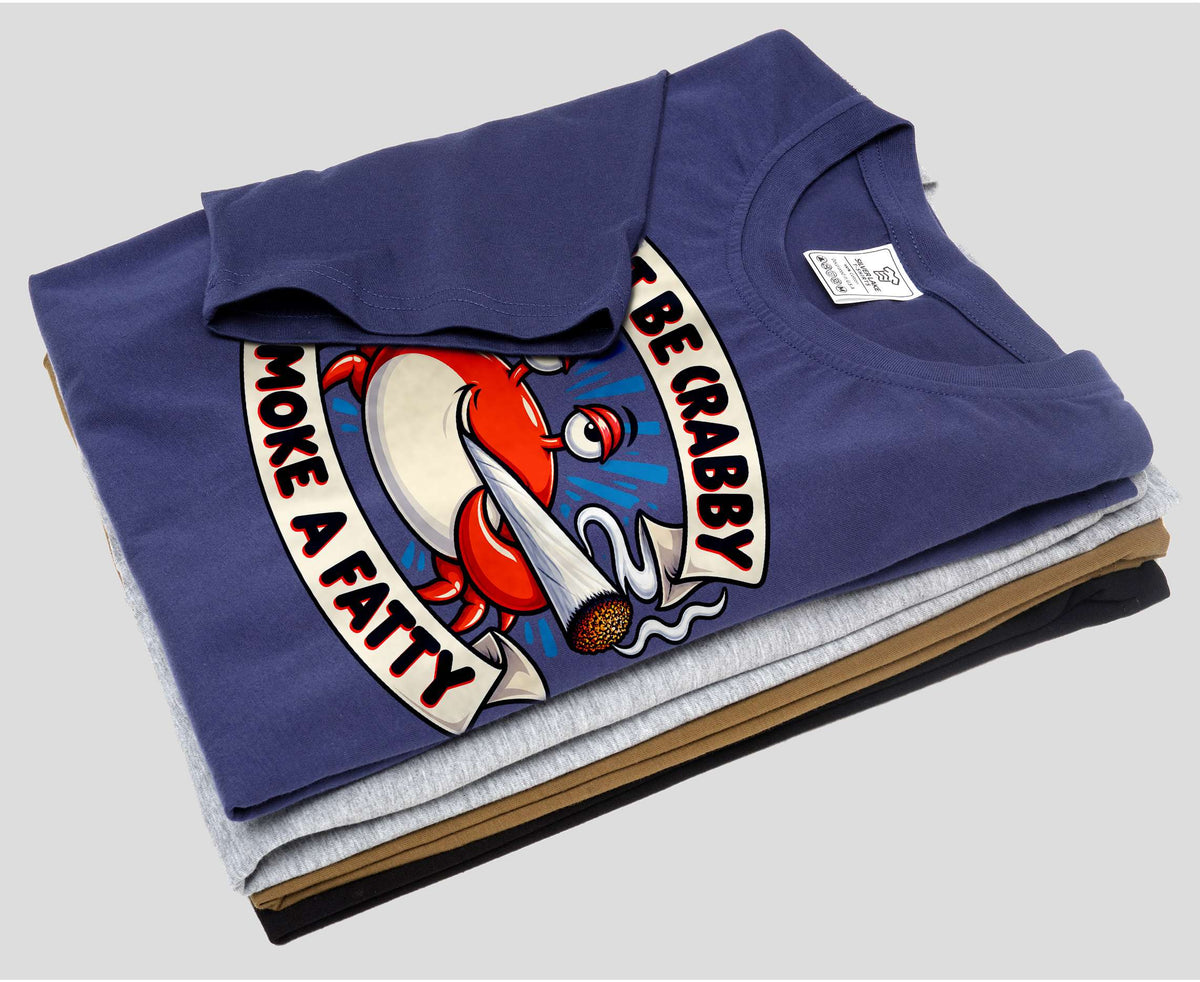 Don't Be Crabby Smoke a Fatty Shirt Funny Crab Stoner Humor product image 6