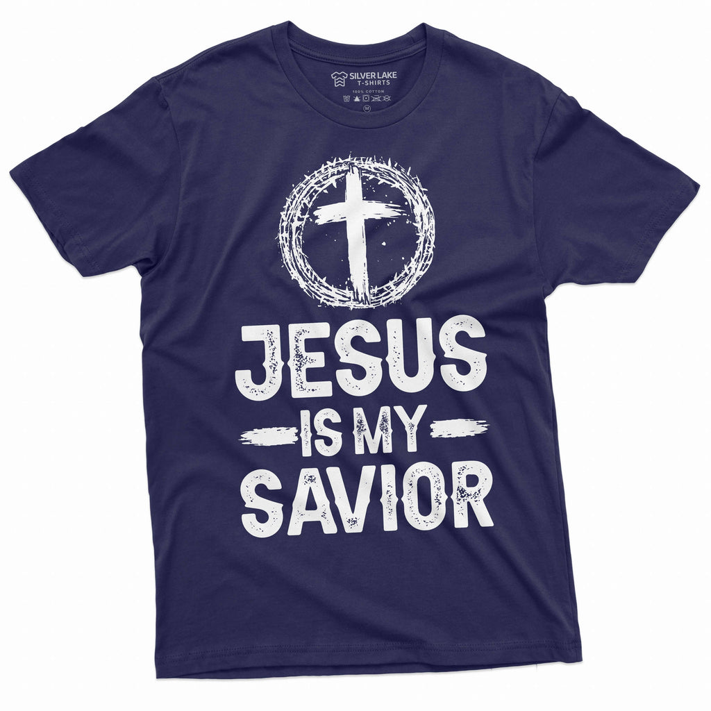 Jesus is my savior T-shirt Religion Christ church tee shirt product image 3