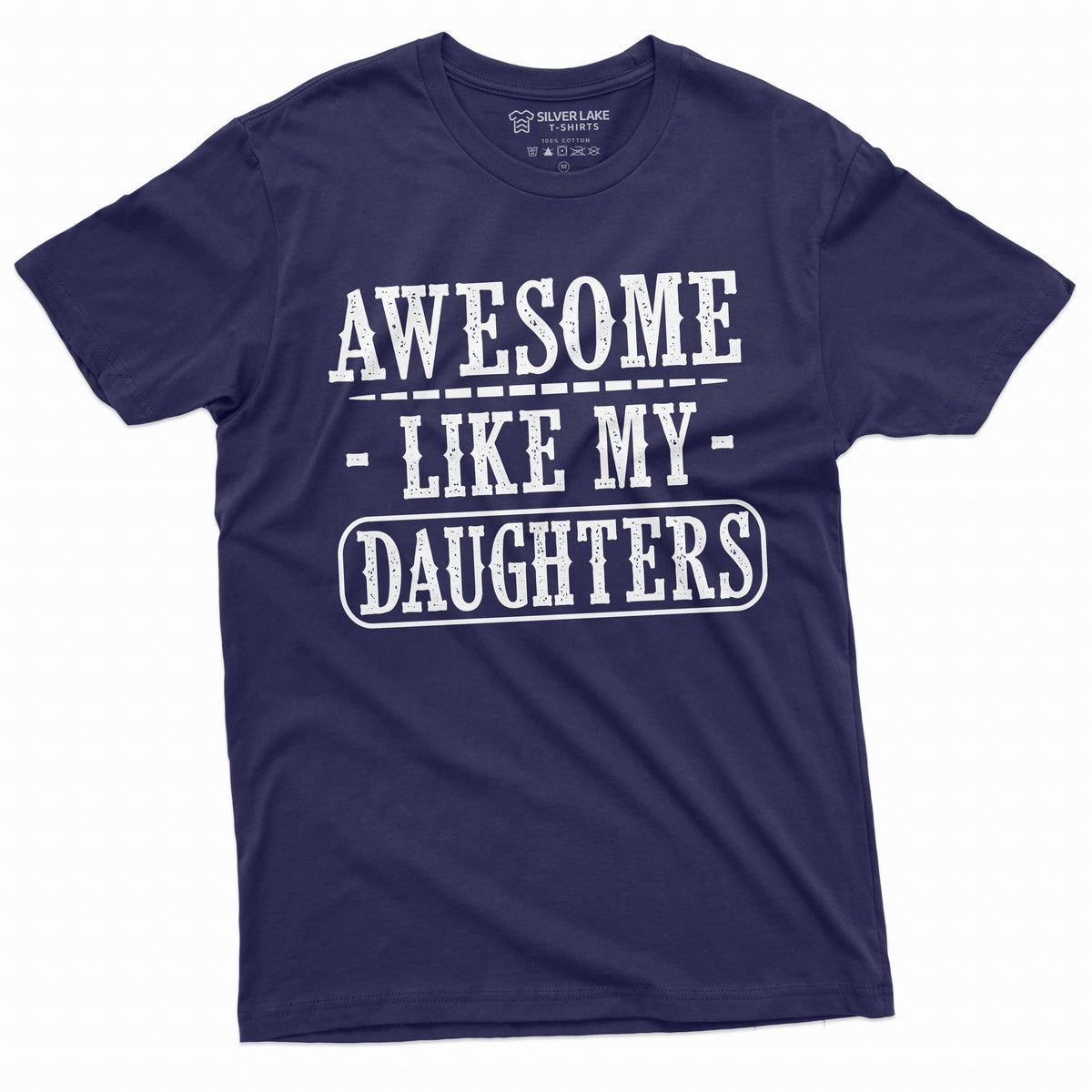 Fathers day Shirt Awesome like my daughters Gift tee for product image 8