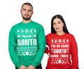 Couple matching funny Santa came twice husband wife ugly product image 1