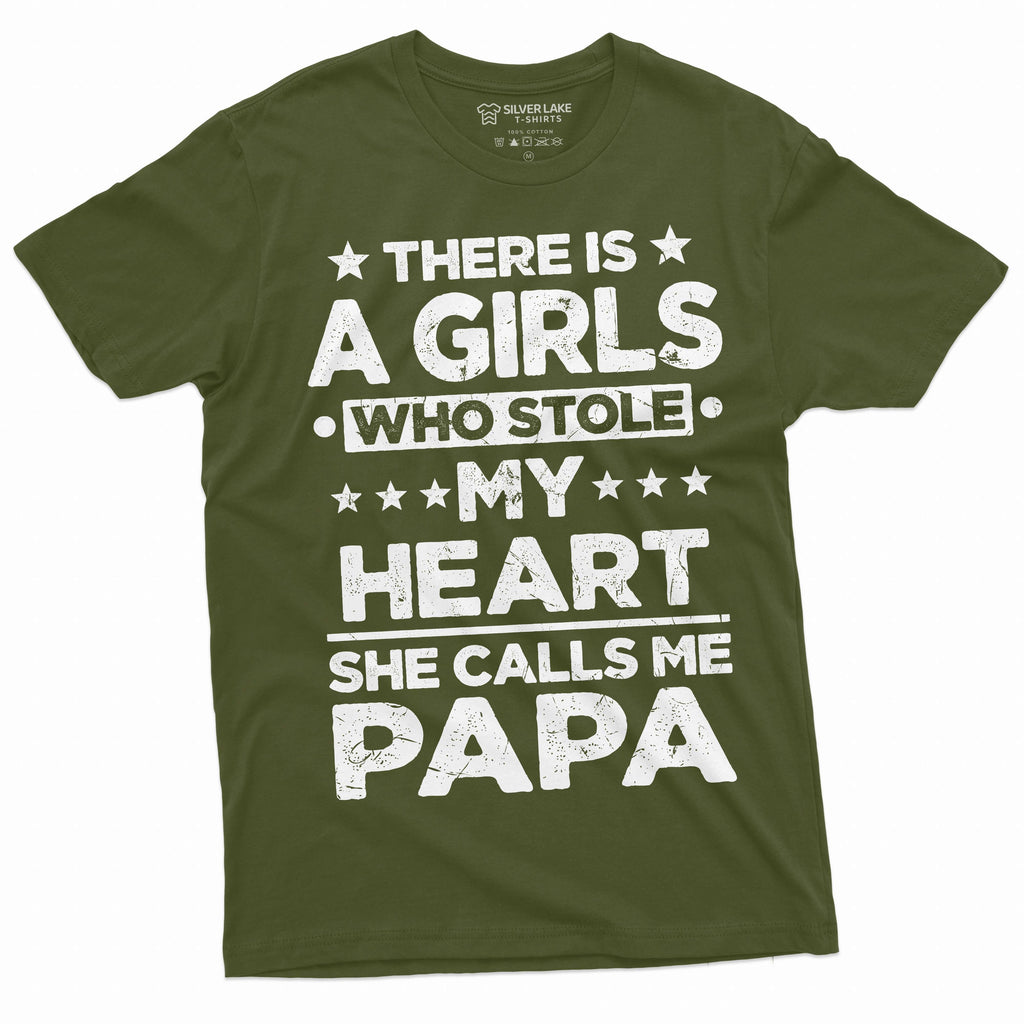 Men's Papa Daughter shirt Girl stole my heart she call me product image 4