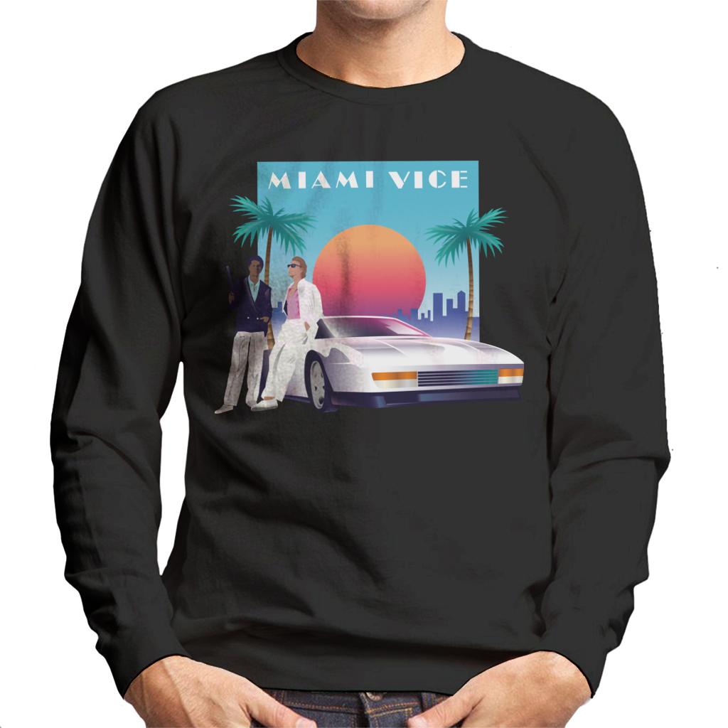 Miami Vice Sunset Men's Sweatshirt product image 1