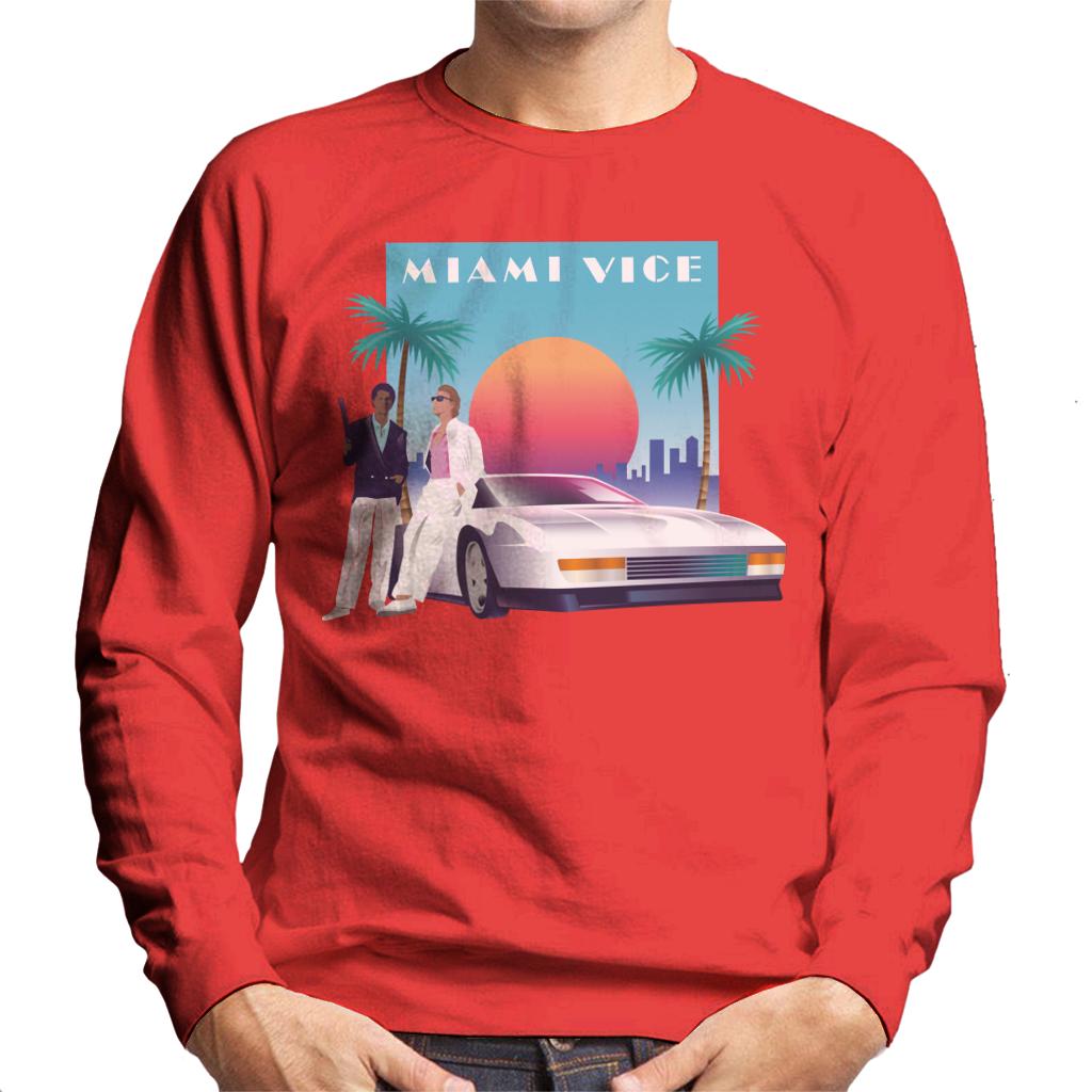 Miami Vice Sunset Men's Sweatshirt product image 4